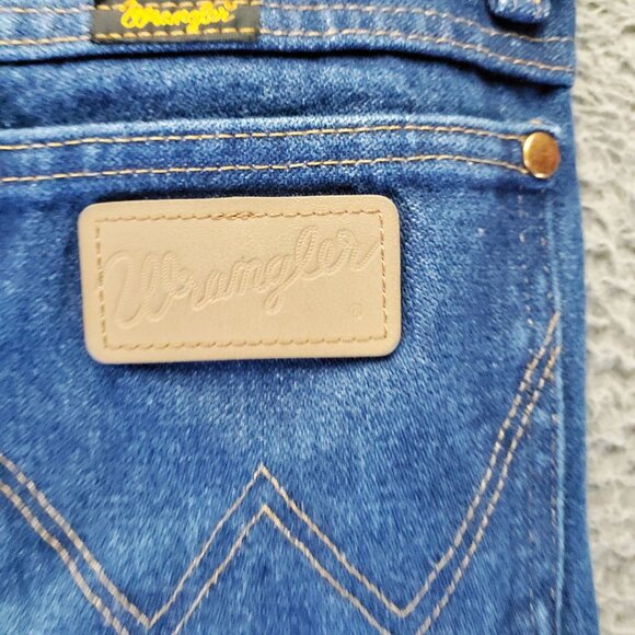 Wrangler Jeans Mens 30x30 Blue Classic Fit Cotton Denim Bootcut 936PWD - Picture 10 of 11